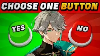 CHOOSE ONE BUTTON! 🤩 YES or NO CHALLENGE🟢🔴 | GENSHIN IMPACT EDITION