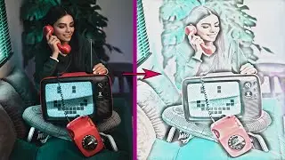 Photoshop Tutorial :- How to make a Neon Outline Effect Or Glowing Edges Effect in an Image....