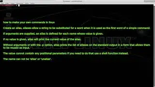 Linux terminal - alias command