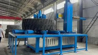 Waste OTR Tire Side Wall Cutting Machine