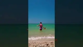 Бакальская коса в Крыму, пляж и море
