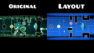 Original vs Layout | ''SubSonic'' by ViPriN and more | Geometry Dash 2.1