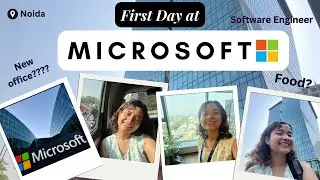 First day at @Microsoft  office ❤️ | Work from office | Microsoft Office | Noida