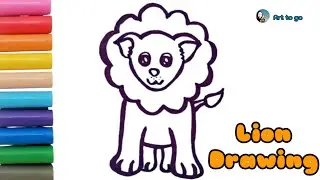 How to draw A Lion for kids.|Art to go