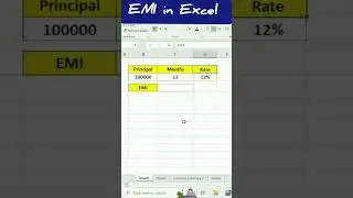 Home Loan EMI Calculator in Excel | EMI Calculator in MS Excel | Loan Interest Calculation in Excel.