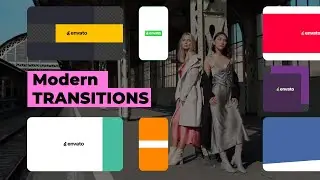 Modern Transitions | After Effects, Premiere Pro, FCPX and DaVinci Resolve Video Template