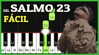 DEL SALMO 23 Piano Tutorial (Redimi2) / Tutoriales Cristianos en Piano + Pista Notas y Acordes
