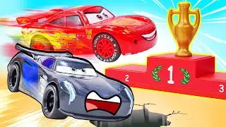 Игрушки машинки Тачки - Молния Маквин устроил НЕЧЕСТНУЮ гонку! Видео про машинки для мальчиков
