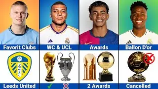 Comparison: Erling Haaland vs Kylian Mbappe vs Vinicius Junior vs Lamine Yamal