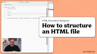 How to structure an HTML file