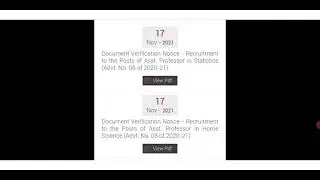 OPSC ASSISTANT PROFESSOR STATISTICS ASST PROFFESER HOME SCIENCE DOCUMENT VERIFICATION 2021|OPSC DV||