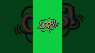 Oops - Animated Element on greenscreen