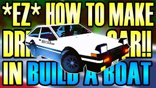 【Drift tutorial】How to make DRIFT car in Build a Boat For Treasure ビルドアートフォートレジャーでドリフト車の作り方！