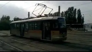 Трамвайное движение в Ташкенте после закрытия системы. Вагон VarioLF № 2006.