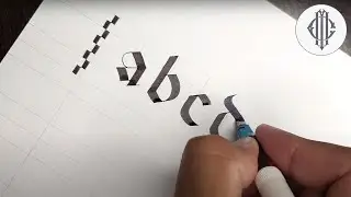 Rotunda Alphabet Calligraphy x Pilot Parallel Pen by Radiant Strokes