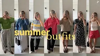 *realistic* summer outfits in London | What I wear in a week + summer wish list items