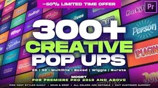 Creative Pop Ups Pack | Free Video Creative Pop Uop Pack | Ae Template Free Download |