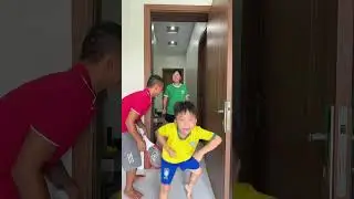 Dad and baby - brother pranks mom 😄😅 Thoc TV