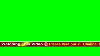 Green Screen Subscribe Our YouTube Channel Lower Third Scroll Banner For You Tubers & Video Editors