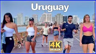 【4K】WALK Punta del Este Riverside Uruguay 4k video UY TRAVEL