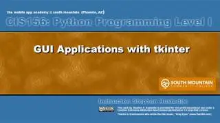 Python 11A - GUI Applications with tkinter