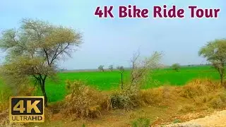Stunning Sindh Village 4K Bike Ride Tour with Relaxing Music