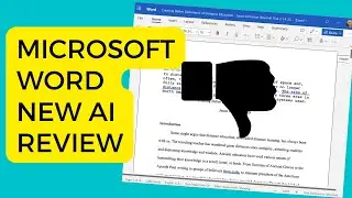 Microsoft Word New Built-In AI (Summary Feature) Not Very Impressive - Feb 2023