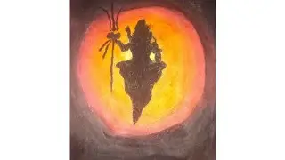 how to draw a sivan in oil pastel