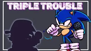 Triple Trouble but reverse (Corruption) Friday Night Funkin