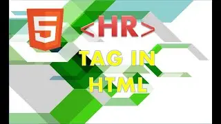 HOW TO USE HR TAG IN HTML /  CREATE A  SEPARATING LINE IN HTML