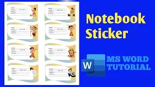 how to make name slip for school book in ms word.