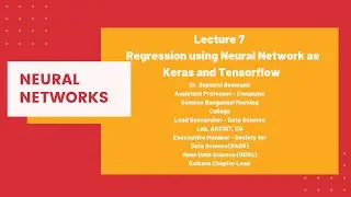 Lec 7 Regression using Neural Network as Keras and Tensorflow
