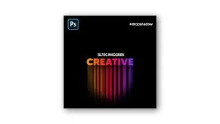 How to create creative text style in Photoshop | Gradient Shadow | with English