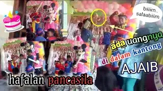 SULAP DI KANTONG ADA UANG & hafalan PANCASILA dapat hadiah || ACARA ULANG TAHUN ZIA