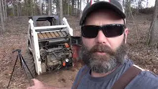 How a bobcat skid steer works/operates BREAK DOWNS! Fuel filter tutorial, building a new driveway!