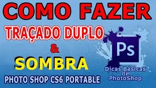 Como fazer contorno duplo e sombra projetada em textos com o Photoshop
