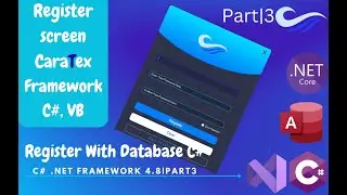 How to Make A Registertion Form in C# With Access Database With nice Design Windows Forms | Part3