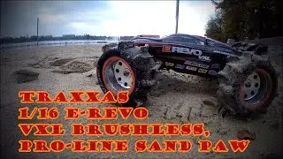 RC Traxxas 1/16 E-Revo VXL Brushless, Pro-Line Sand Paw