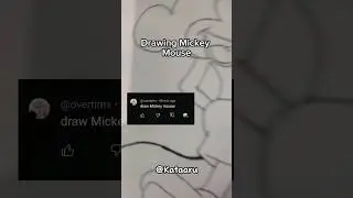 Drawing Mickey mouse #art