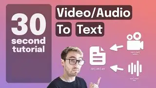 How to Transcribe Audio & Video Files into Text | Basic 
