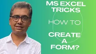 CREATE A FORM | MS EXCEL TRICKS #computerlearninginbengali #computertechbangla