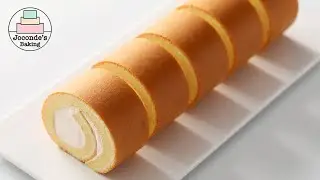 Fail-proof Tangzhong Roll Cake with Caramel Cream