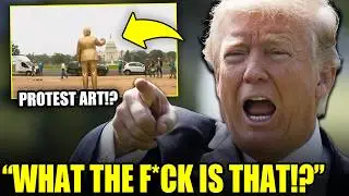 Mysterious GIANT GOLD Trump Statue is NOT What It Seems
