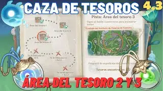 TESORO ACUÁTICO | EVENTO FONTAINE: CAZA DE TESOROS Área del Tesoro 2 y 3 | Genshin Impact 4.3 