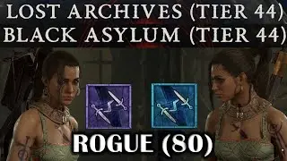 DIABLO 4 - ROGUE (80) TWISTING BLADES SHADOW VS COLD IMBUE | GEAR & BUILD - TIER 44 (40) DUNGEONS