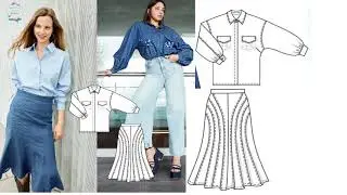 BURDA 9/2024 Magazine Styling + Line Drawing = Autumn/Winter Fashion/Style Inspiration