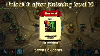 Realm defense world 3 new hero ( sethos) level 15