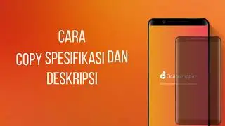 Cara Copy Spesifikasi dan Deskripsi Produk