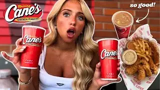 RAISING CANE MUKBANG! *answering juicy Qs*