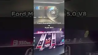Ford Mustang GT vs Audi RS3 #shorts  #ford #audi  #mustang  #acceleration #rs3 #audisport